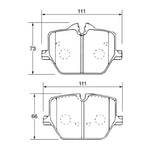 CIRCO SC17 Street Performance Brake Pads Toyota Supra 2018 A90 GTS - ModsDirect