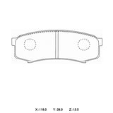 CIRCO SC17 Street Performance Brake Pads Toyota Landcruiser 70 & 80 / FJ Cruiser / Pajero - ModsDirect