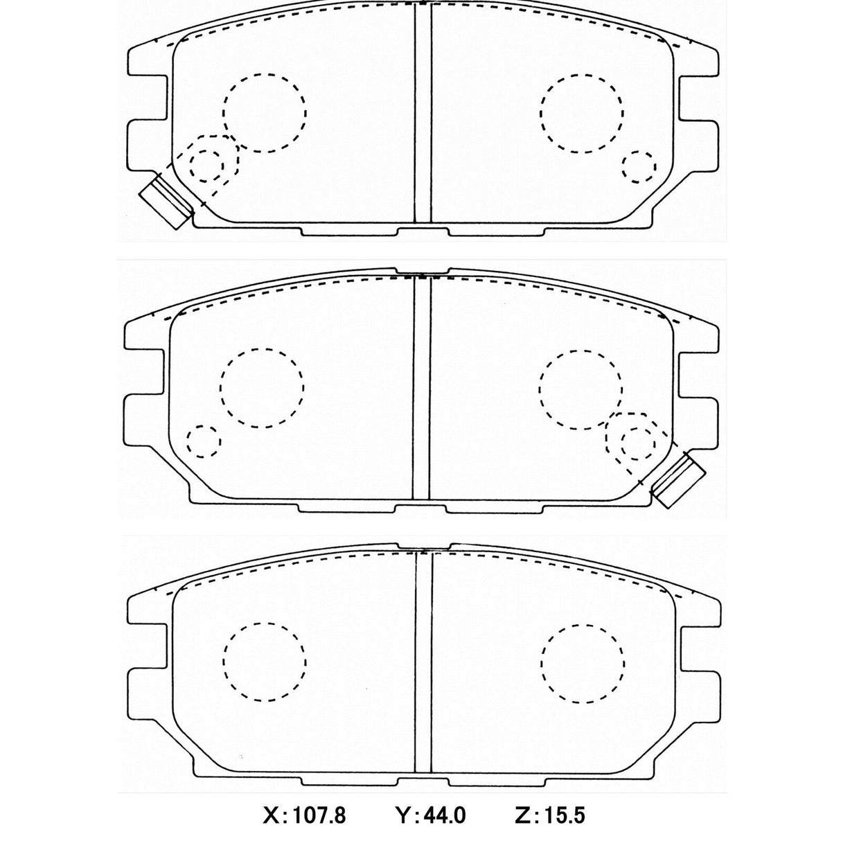CIRCO SC17 Street Performance Brake Pads Mitsubishi Evo 4 - ModsDirect