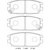 CIRCO SC17 Street Performance Brake Pads Mitsubishi Evo 4 - ModsDirect