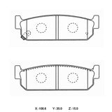 CIRCO SC17 Street Performance Brake Pads Nissan Stagea WC34 RB25DET - ModsDirect
