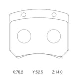 CIRCO M119 Race Brake Pads AP CP2399 2pot (TCR Rear) - ModsDirect
