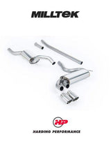 MILLTEK Downpipe-back – Audi Coupe UR Quattro 10V Turbo - Resonated - Polished