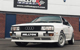 MILLTEK Downpipe-back – Audi Coupe UR Quattro 20V Turbo - Resonated - Polished