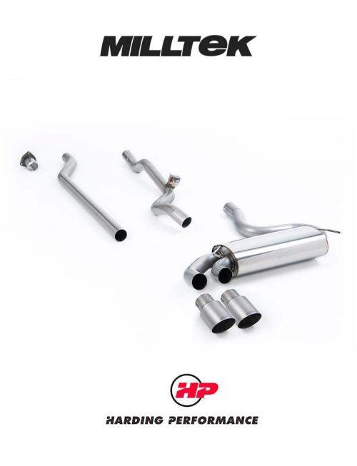 MILLTEK Downpipe-back – Audi Coupe UR Quattro 20V Turbo - Non-resonated - Titanium