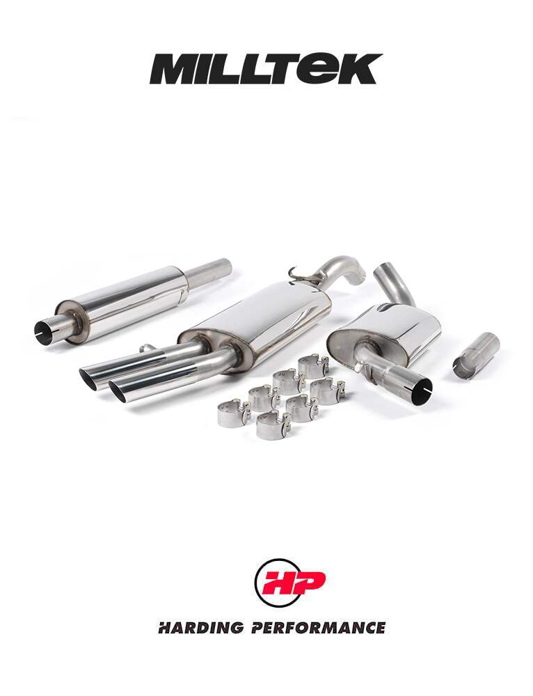 MILLTEK Front Pipe-back – VW Golf Mk2 GTI 8v, suits the OE manifold [MCXVW202]