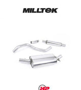 MILLTEK Downpipe Back VW Golf Mk1 GTI Suits The OE Downpipe - Resonated