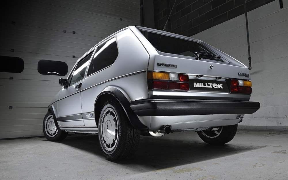MILLTEK Downpipe Back VW Golf Mk1 GTI Suits The OE Downpipe - Non-resonated / Race