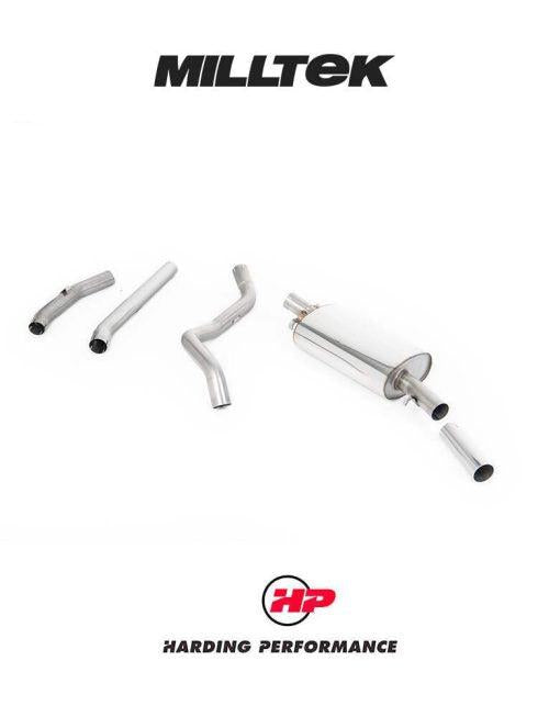 MILLTEK Manifold Back VW Golf Mk1 GTI Suits Aftermarket Manifold - Non-resonated / Race