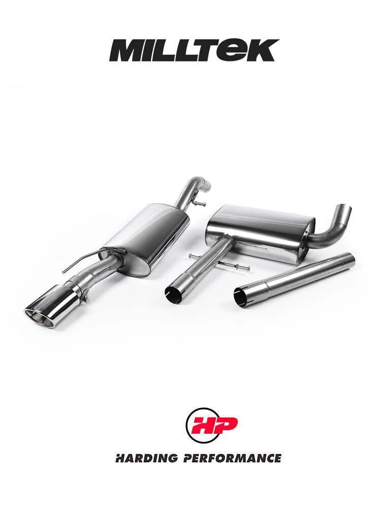 MILLTEK Cat-back – VW Corrado VR6 Pre-1992 - Non-resonated - Polished