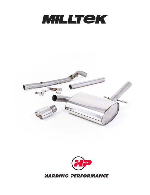 MILLTEK Cat-back – VW Corrado VR6 Pre-1992 - Non-resonated - Polished
