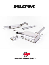 MILLTEK Cat-back – VW Corrado VR6 Post-1992 - Resonated - Polished