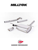 MILLTEK Cat-back – VW Corrado VR6 Post-1992 - Non-resonated - Polished