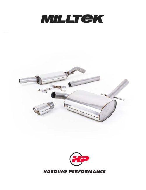 MILLTEK Cat-back – VW Corrado G60 1.8 - Resonated - Polished