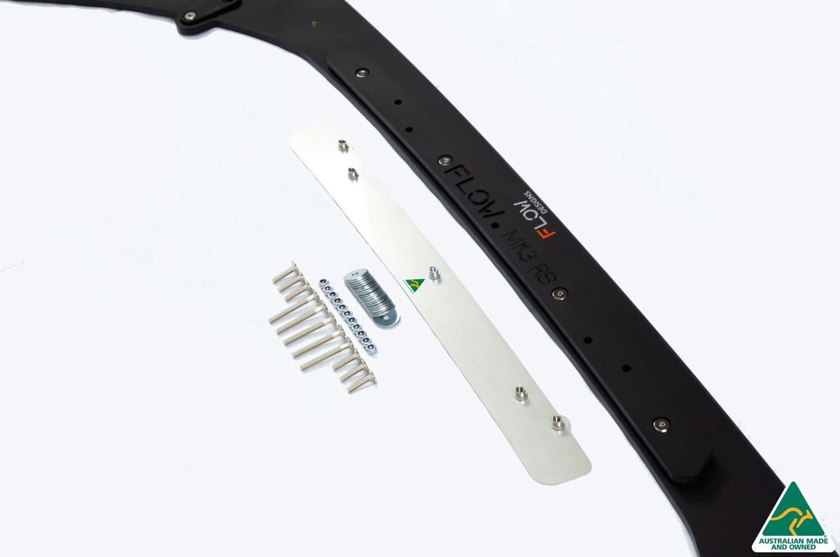 MK3 Focus RS Front Lip Splitter (3 Piece) & Bumper Reinforcement Bracket