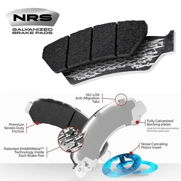 NRS Brakes 4x4 Heavy Duty Brake Pads  Toyota Hilux / Landcruiser 4x4 Heavy Duty Brake Pads FRONT - ModsDirect