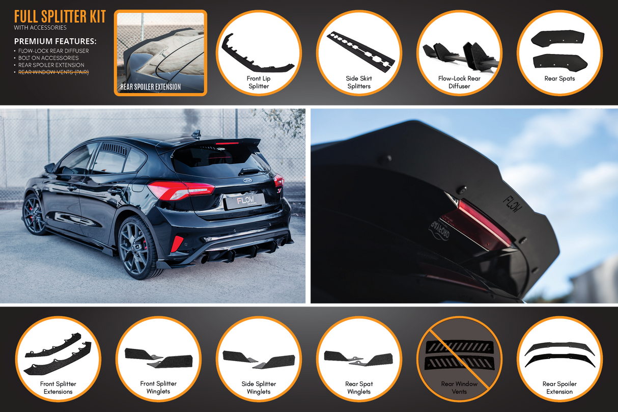 MK4 & MK4.5 Focus ST Full Lip Splitter Set