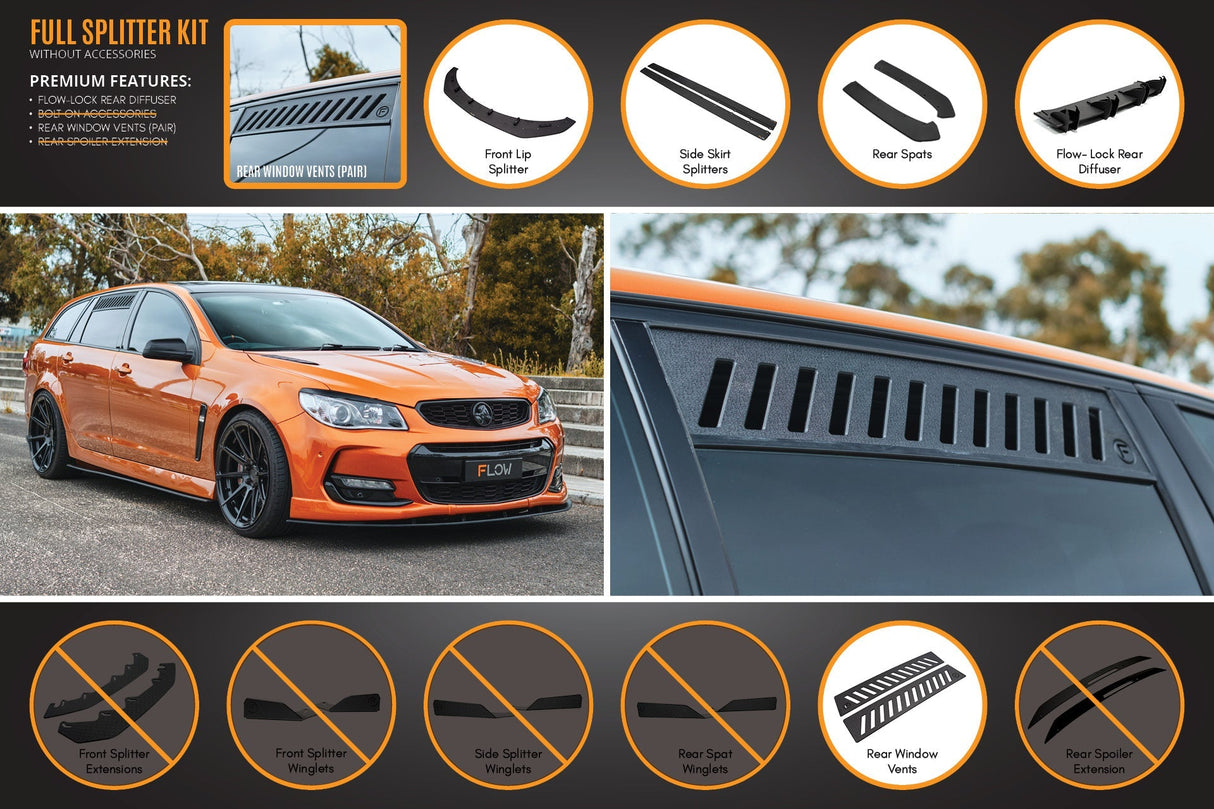 VF Commodore S2 Wagon Full Lip Splitter Set - ModsDirect