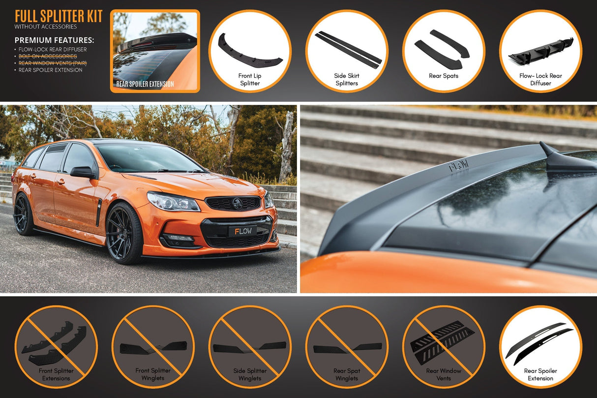 VF Commodore S2 Wagon Full Lip Splitter Set - ModsDirect