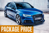 RS3 8V Sportback (Pre-Facelift) Full Lip Splitter Set
