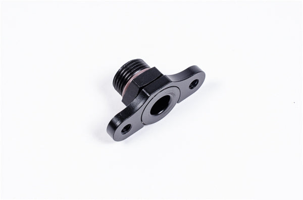 Radium FPR Adaptor 8AN ORB, 11mm Bore, 39mm Spacing, M6 - Subaru WRX STI 01-07/Mitsubishi Evo X/Mazda MX-5/Toyota 2JZ