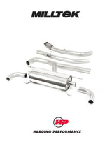 MILLTEK Cat-back – Giulia 2.0T Veloce - Non-Resonated - Non-Valved