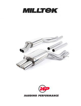 MILLTEK Cat-back – Audi RS4/S4 B5 V6 Bi-Turbo, suits OEM Catalysts - Resonated