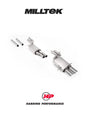 MILLTEK Cat-back – Audi RS4/S4 B5 V6 Bi-Turbo, suits OEM Catalysts - Non-resonated