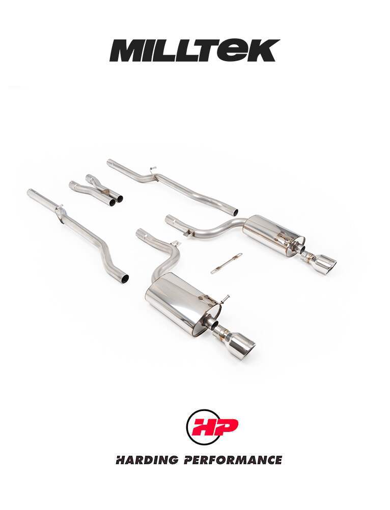 MILLTEK Cat-back – Audi S4 4.2 V8 Quattro B6 - 100mm JET