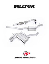MILLTEK Turbo Back Including Hi Flow Sports Cat Audi A3 2.0T FSI - Resonated