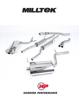 MILLTEK Cat Back Audi A4 2.0 TFSI B7 Quattro Manual Models Only - SSXAU514