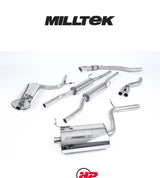 MILLTEK Cat Back Audi A4 2.0 TFSI B7 Quattro Manual Models Only - SSXAU515 - Non-resonated / Race