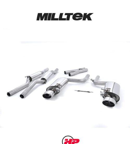 MILLTEK Axle Back Ranger 2.0TDCI 205PS Bi-Turbo Diesel (T9) - JET-90 Carbon Tips