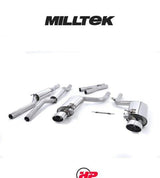 MILLTEK Axle Back Ranger 2.0TDCI 205PS Bi-Turbo Diesel (T9) - JET-90 Carbon Tips