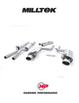 MILLTEK Audi RS4 B7 Cat Back Exhaust 4.2 V8 Saloon Avant and Cabriolet - Resonated - Polished Oval Trims - Valved