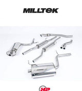 MILLTEK Cat Back Audi A4 1.8T B6 Quattro Cabriolet - Resonated