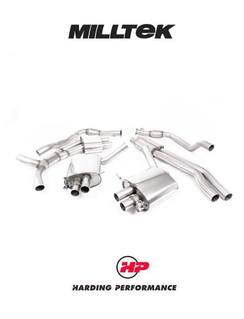 MILLTEK Cat Back – Audi RS4/RS5 B9.5 2.9 V6 Turbo Avant/Sportback (Non OPF/GPF Models) - Resonated (RS5) - Polished Oval Trims