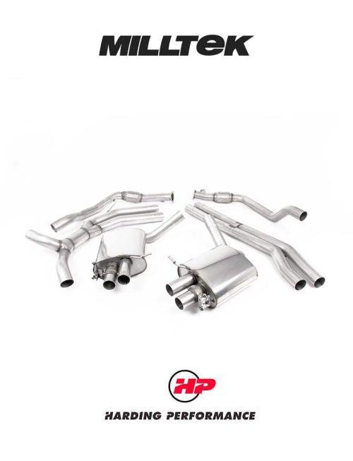 MILLTEK Cat Back – Audi RS4/RS5 B9.5 2.9 V6 Turbo Avant/Sportback (Non OPF/GPF Models) - Road+ (RS5) - Titanium Oval Trims