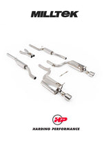 MILLTEK Cat-back – Audi A4 3.0 V6 Quattro B6 - 100mm JET