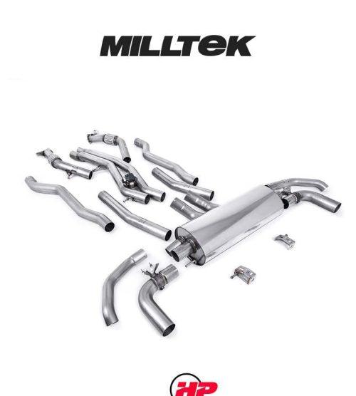 MILLTEK Exhaust SQ7 4.0 V8 TT TFSI Pre Facelift - OPF Back - Non Resonated