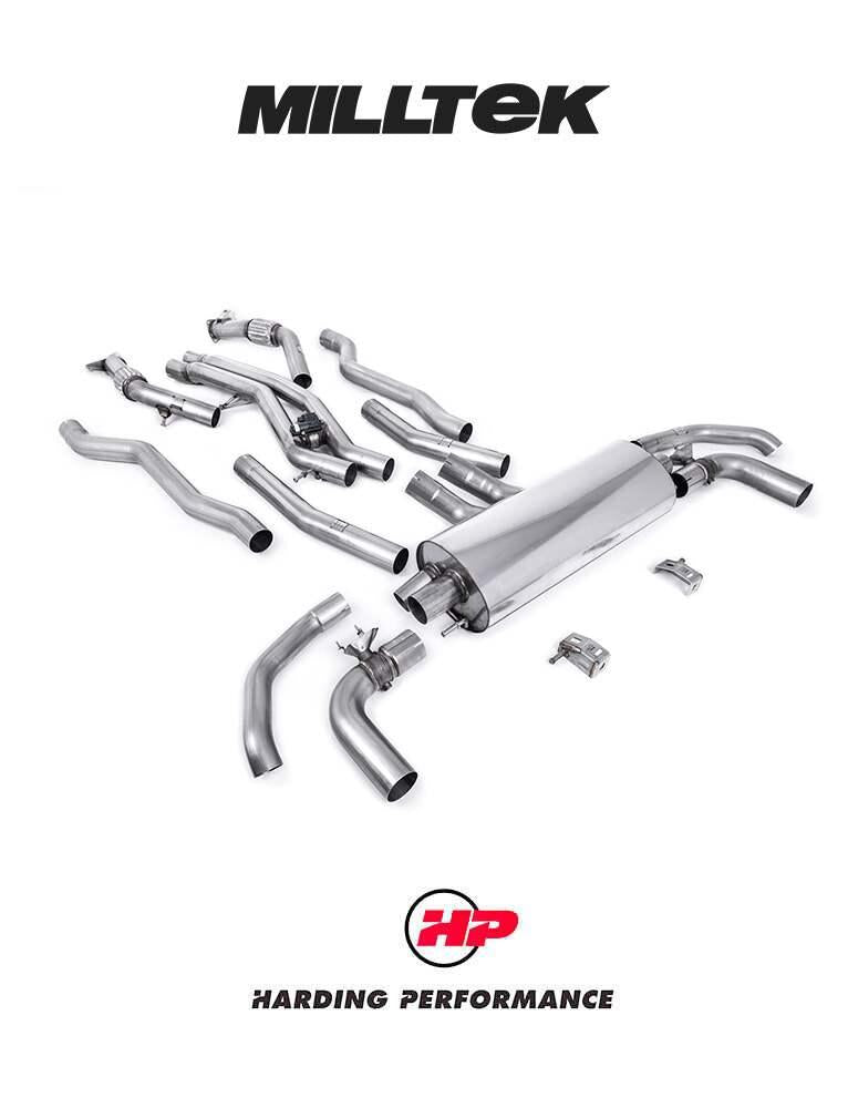 MILLTEK Exhaust SQ7 4.0 V8 TT TFSI Pre Facelift - OPF Back - Non Resonated