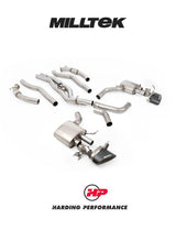 MILLTEK Cat Back System including Signature Series Titanium Audi RS6/RS7 C8 4.0 V8 bi-Turbo - Carbon Fibre Ovals