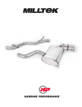 MILLTEK Cat-back – Audi S3 3-Door 8P - Non-resonated (louder) - Ceramic Black Tips
