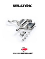 MILLTEK Cat-back – Audi S3 3-Door 8P - Resonated (quieter) - Polished Tips