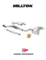 MILLTEK Turbo-back including Hi-Flow Sports Cat Audi S3 8P 3-Door 2.0T FSI - Twin 80mm GT80