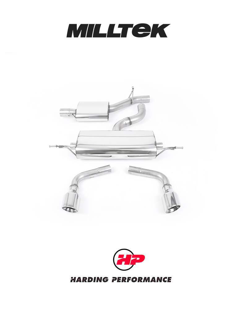 MILLTEK Cat Back Audi TT Mk2 3.2 Quattro Dual Outlet - Resonated