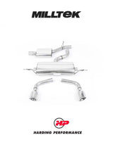 MILLTEK Cat Back Audi TT Mk2 3.2 Quattro Dual Outlet - Resonated