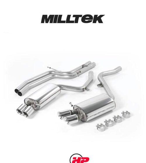 MILLTEK Cat Back Audi S5 Coupe 4.2 V8 Quattro Manual Only - Non-resonated / Race