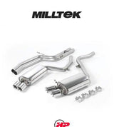 MILLTEK Cat Back Audi S5 Coupe 4.2 V8 Quattro Manual Only - Non-resonated / Race
