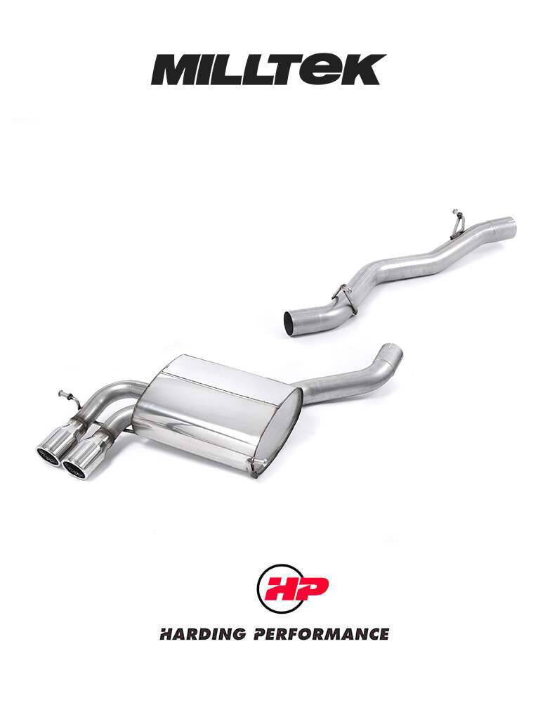 MILLTEK Cat-back – Audi S3 Sportback 8P - Resonated (quieter)